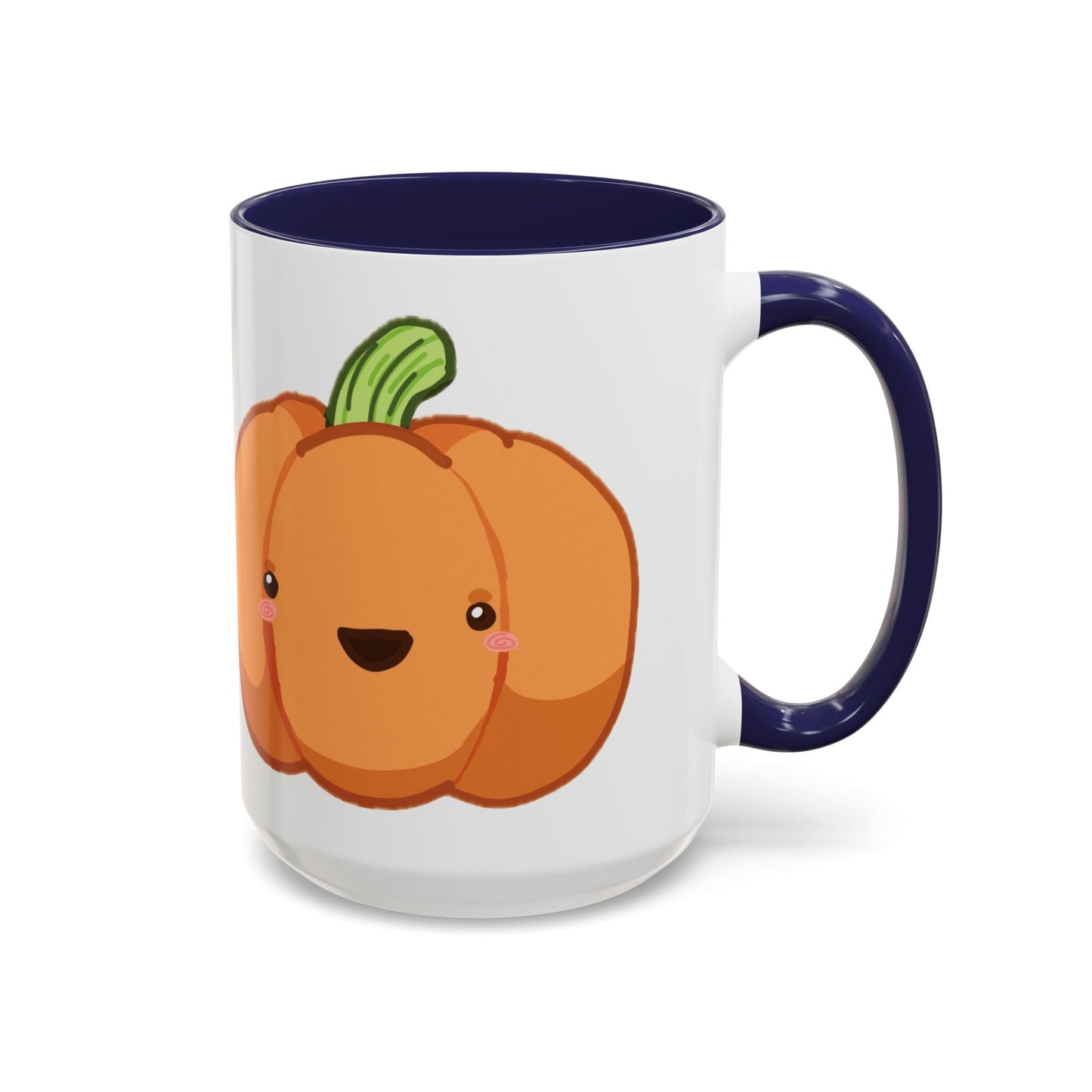 Cute Pumpkin Accent Coffee Mug for Fall, Halloween, Thanksgiving, Autumn Decor, Gift for Coffee Lovers, Pumpkin Spice Enthusiasts