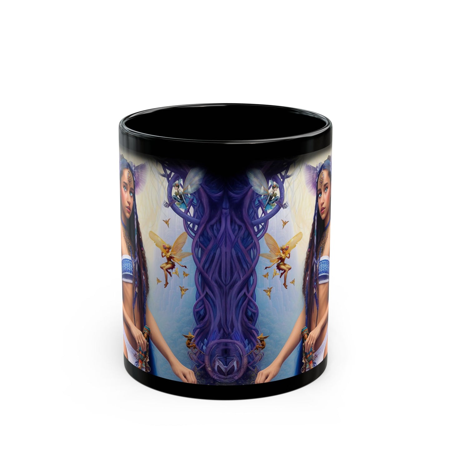 Dindi from Initiate | Black Mug | Perfect Gift for Dreamers, Coffee Lovers, and Faearth Fans | 11oz