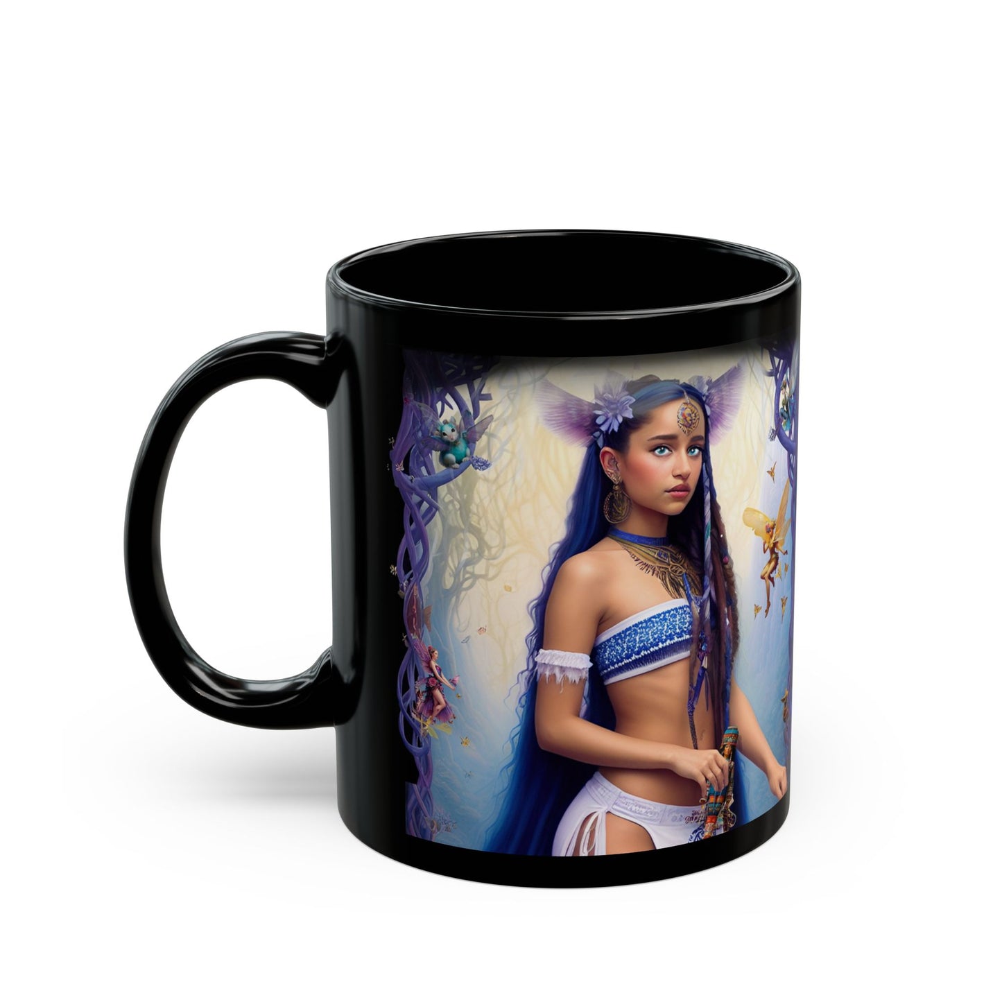 Dindi from Initiate | Black Mug | Perfect Gift for Dreamers, Coffee Lovers, and Faearth Fans | 11oz