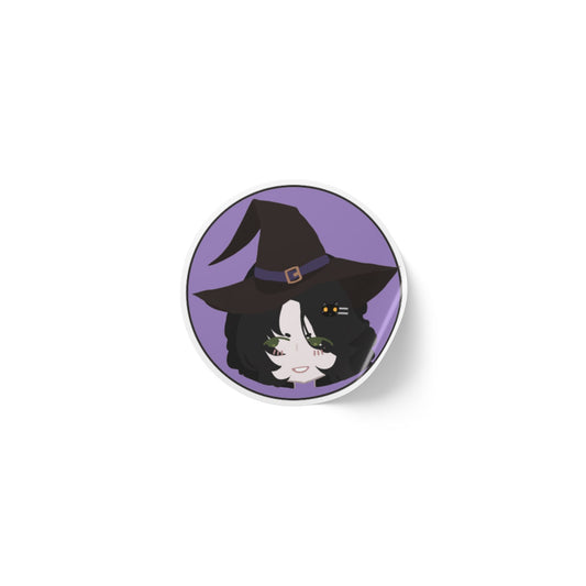Cute Witch Round Sticker Rolls, Fall Decor, Halloween Party Favors, Kids Crafts, Scrapbooking, Gift Wrapping