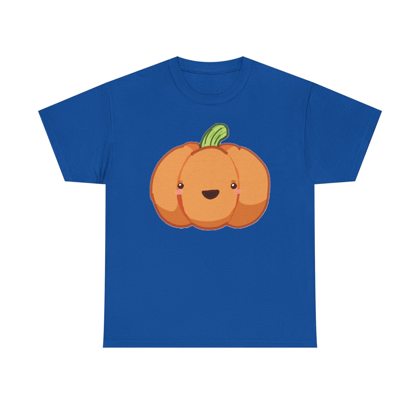 Cute Pumpkin Unisex Heavy Cotton Tee, Halloween Shirt, Cat Lover Gift, Witchy Vibes Tee, Cozy Unisex T-Shirt