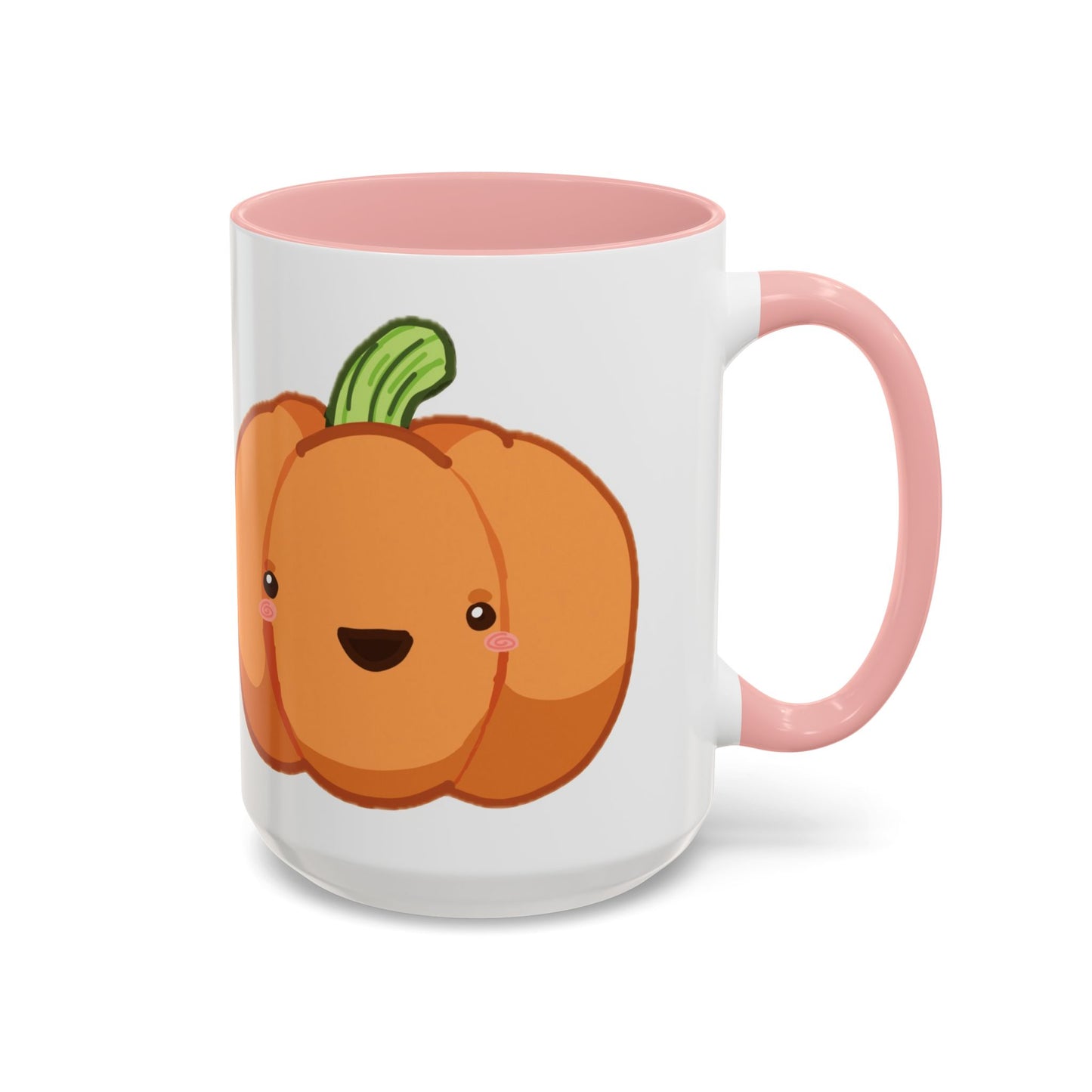 Cute Pumpkin Accent Coffee Mug for Fall, Halloween, Thanksgiving, Autumn Decor, Gift for Coffee Lovers, Pumpkin Spice Enthusiasts