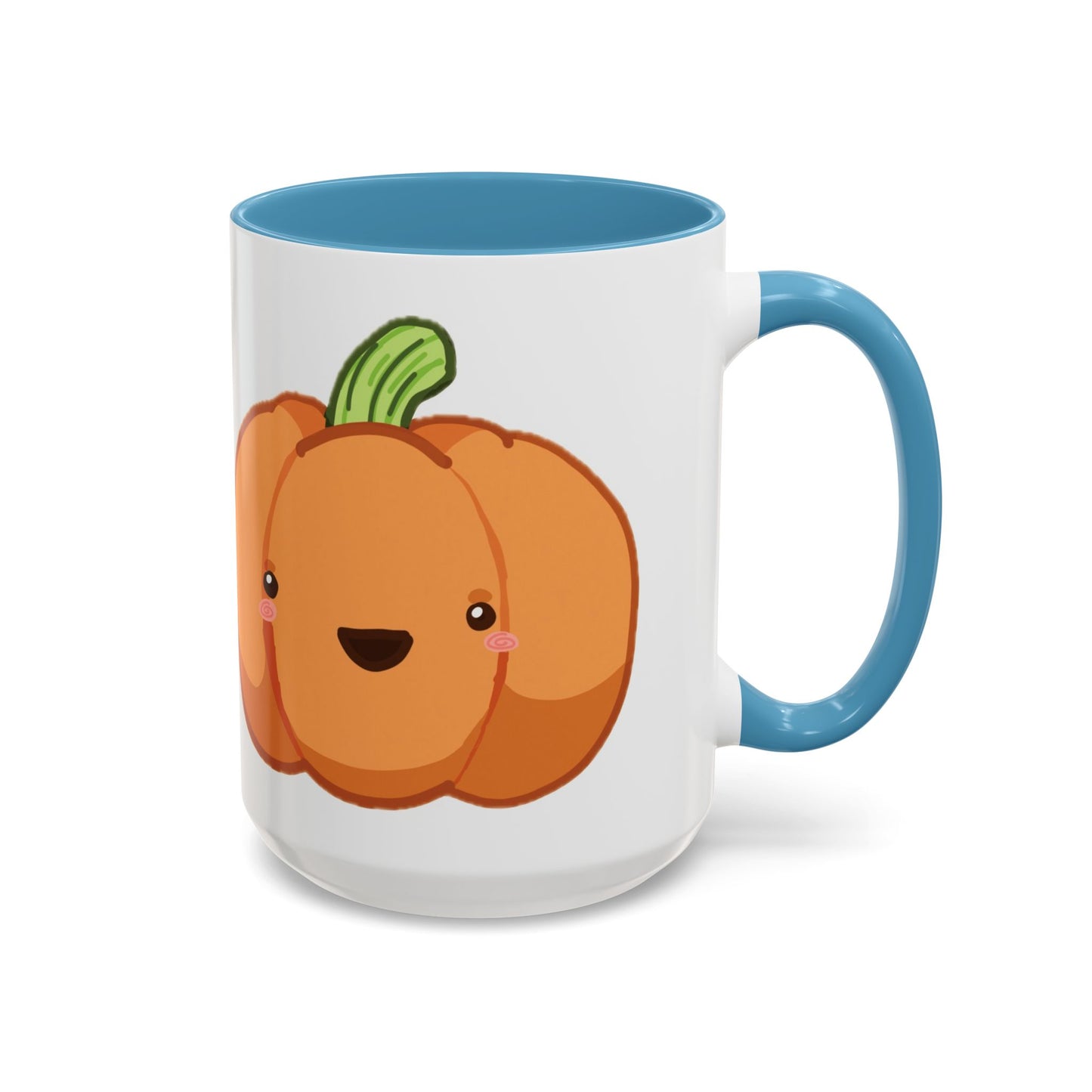 Cute Pumpkin Accent Coffee Mug for Fall, Halloween, Thanksgiving, Autumn Decor, Gift for Coffee Lovers, Pumpkin Spice Enthusiasts