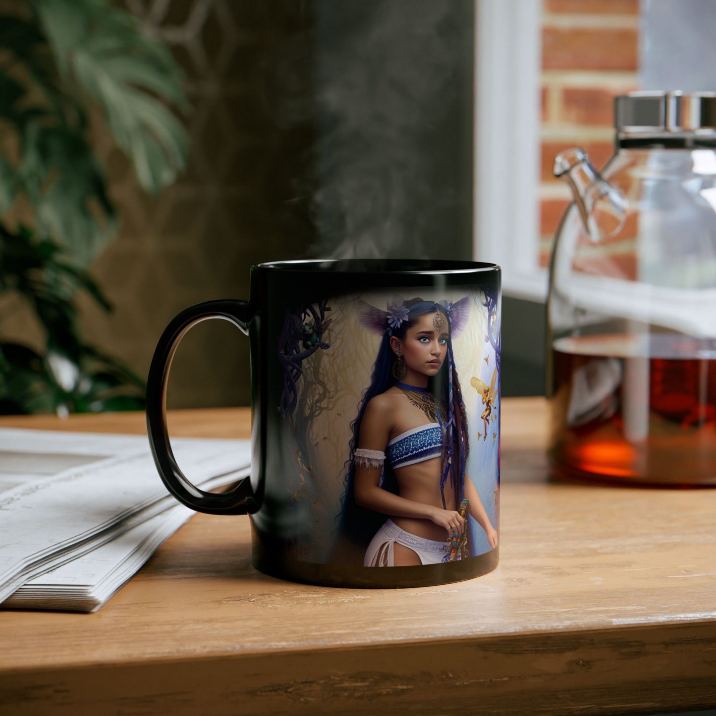 Dindi from Initiate | Black Mug | Perfect Gift for Dreamers, Coffee Lovers, and Faearth Fans | 11oz
