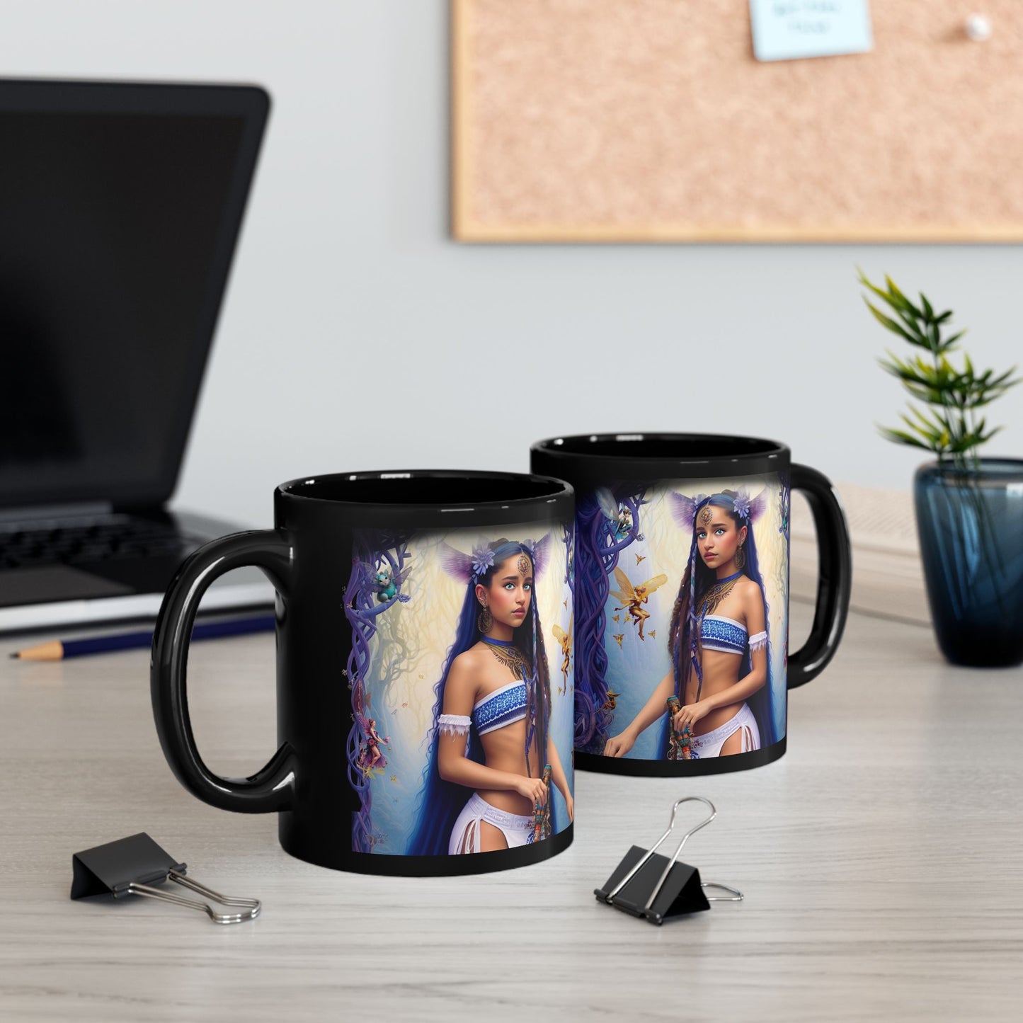 Dindi from Initiate | Black Mug | Perfect Gift for Dreamers, Coffee Lovers, and Faearth Fans | 11oz