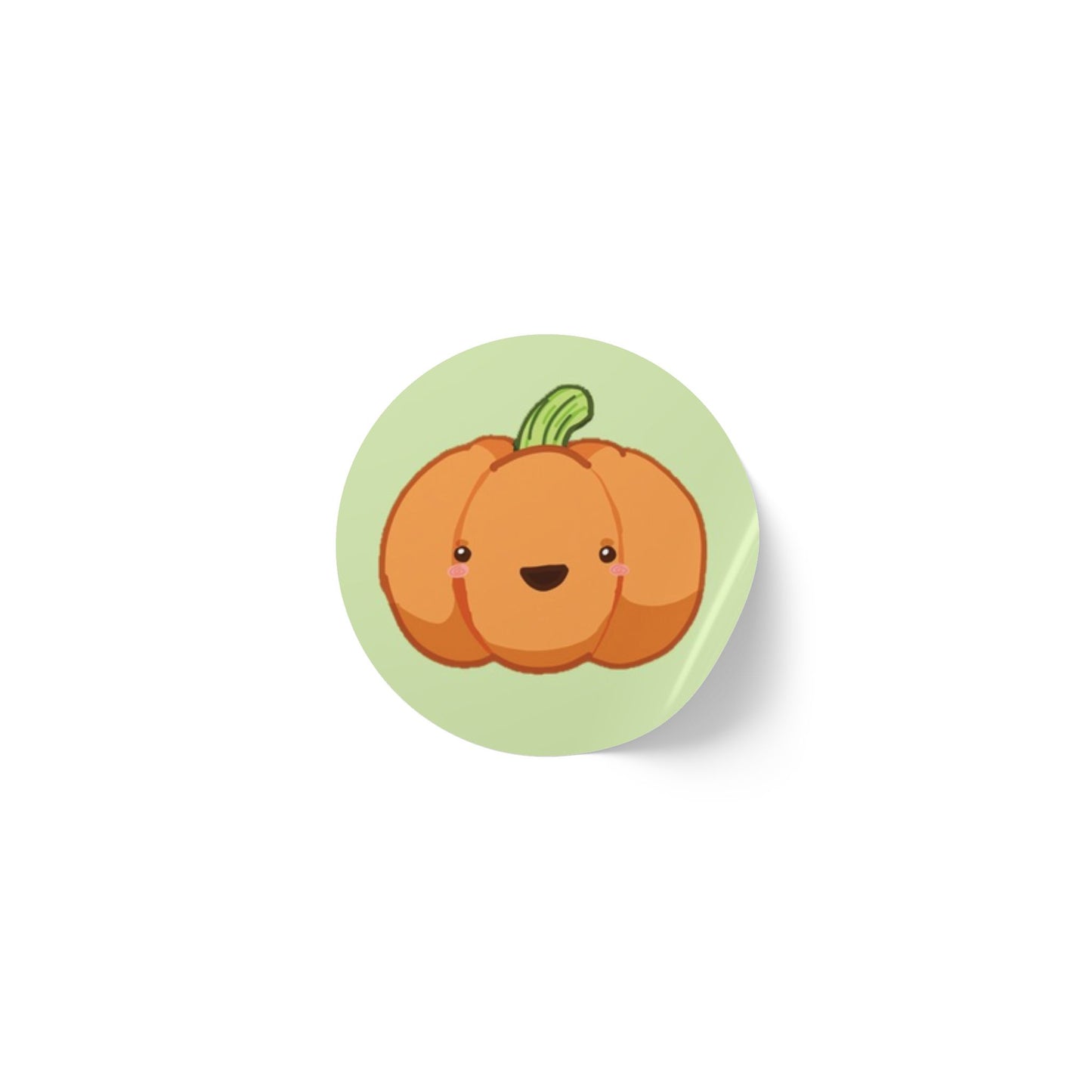 Cute Pumpkin Round Sticker Rolls, Fall Decor, Halloween Party Favors, Kids Crafts, Scrapbooking, Gift Wrapping