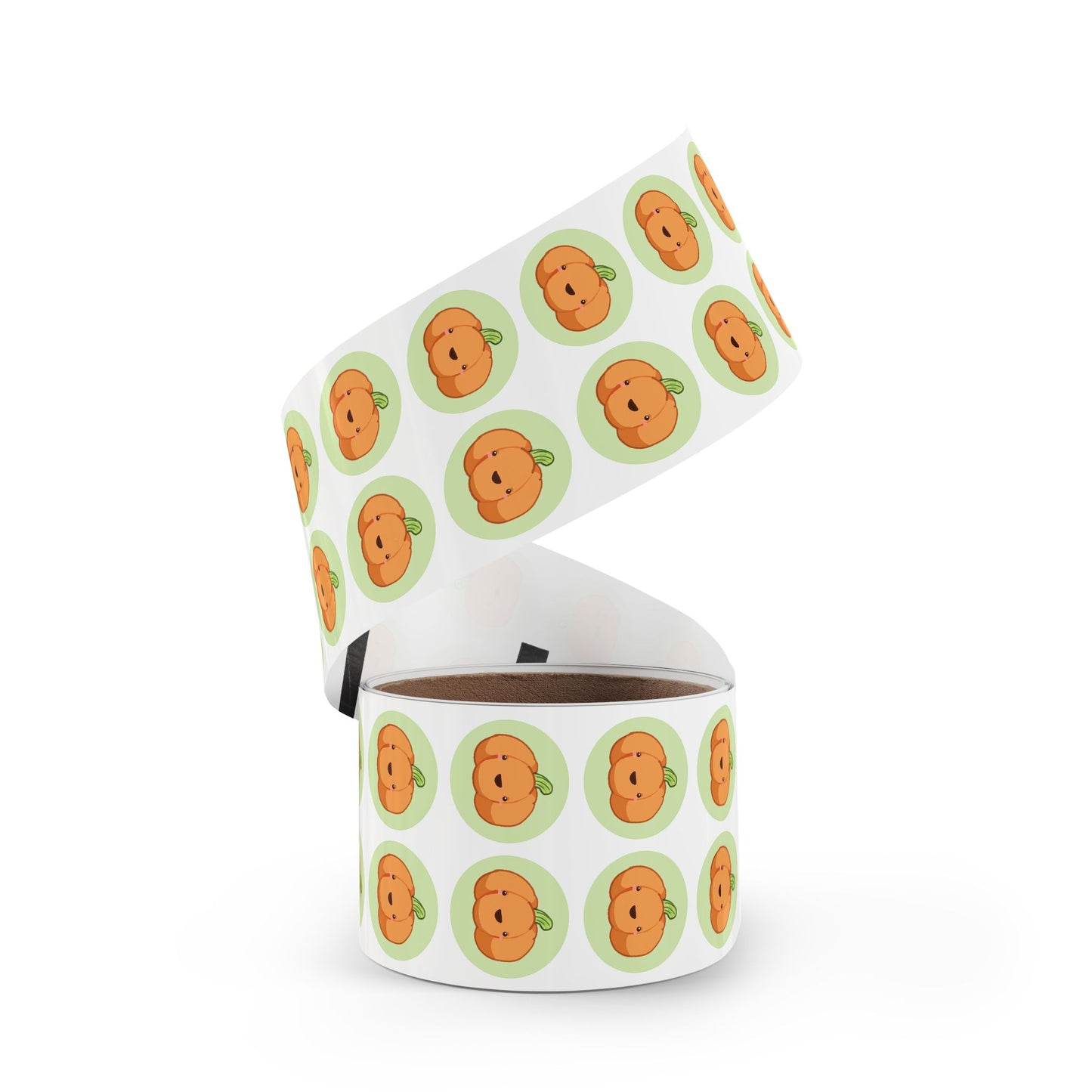 Cute Pumpkin Round Sticker Rolls, Fall Decor, Halloween Party Favors, Kids Crafts, Scrapbooking, Gift Wrapping