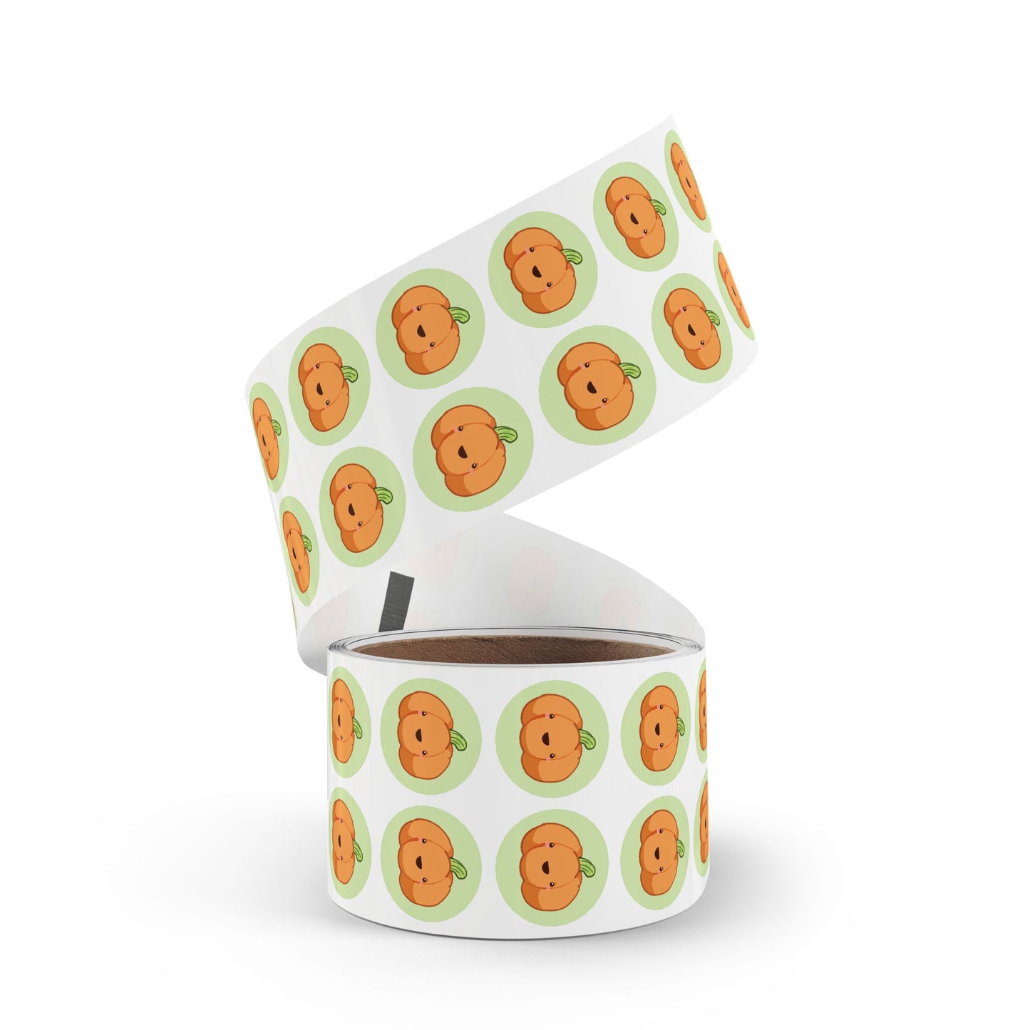 Cute Pumpkin Round Sticker Rolls, Fall Decor, Halloween Party Favors, Kids Crafts, Scrapbooking, Gift Wrapping