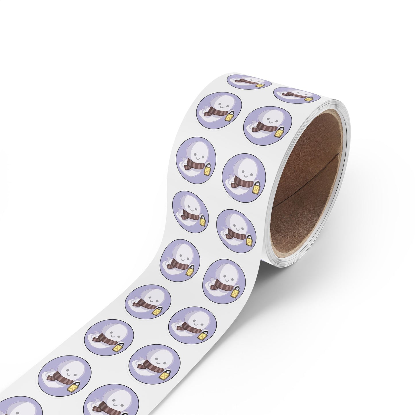 Cute Ghost Round Sticker Rolls, Fall Decor, Halloween Party Favors, Kids Crafts, Scrapbooking, Gift Wrapping