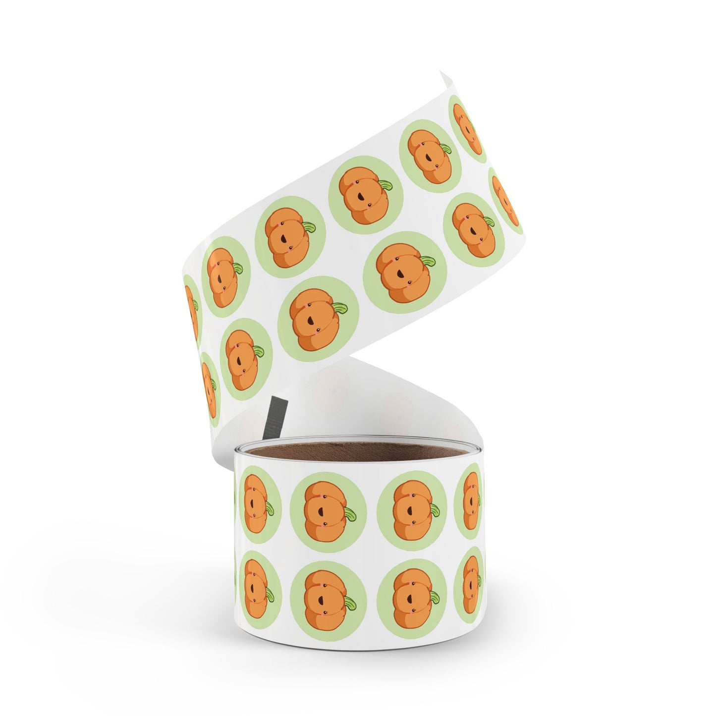 Cute Pumpkin Round Sticker Rolls, Fall Decor, Halloween Party Favors, Kids Crafts, Scrapbooking, Gift Wrapping
