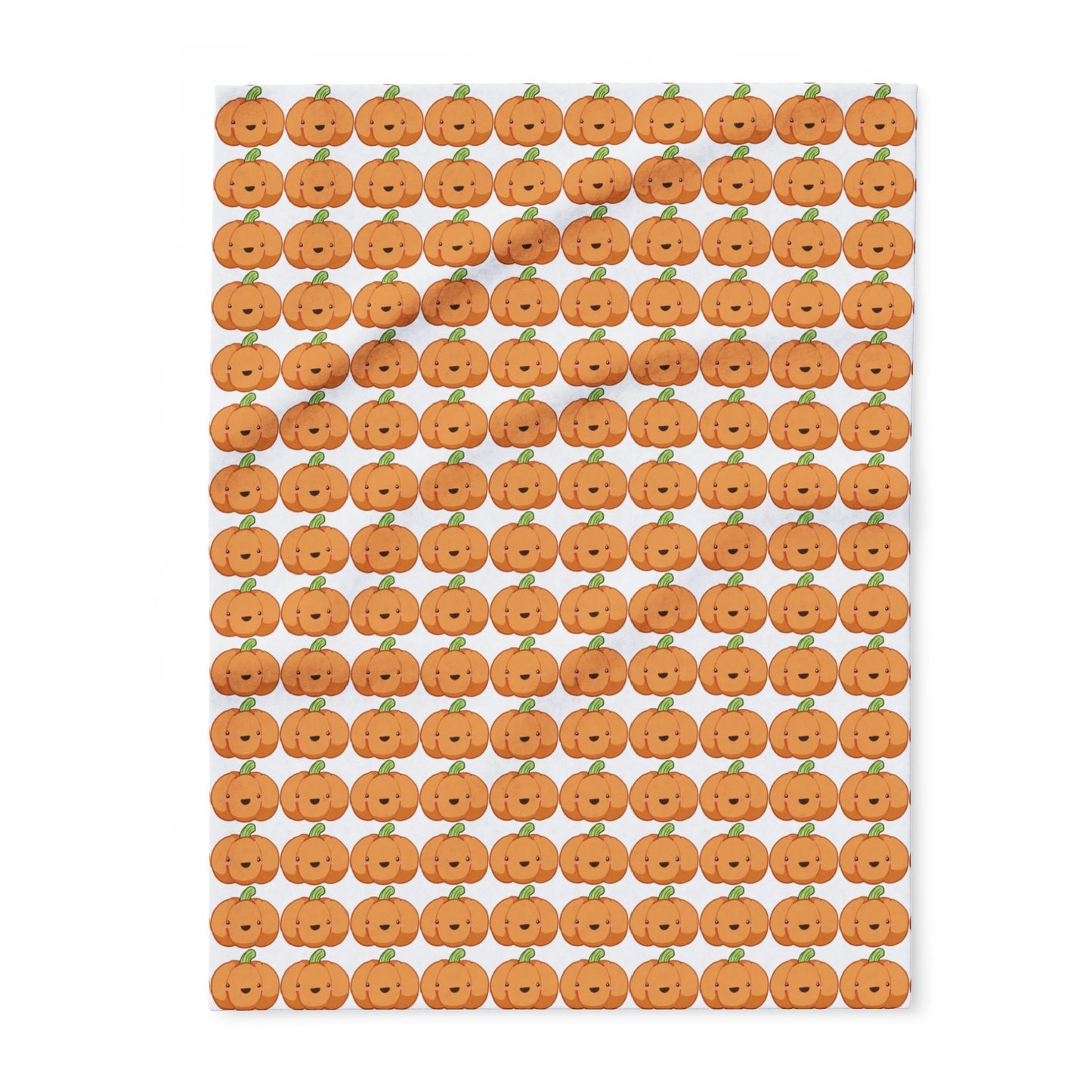 Pumpkin Pattern Fleece Blanket, Cozy Fall Home Decor, Halloween Gift, Autumn Snuggle Blanket, Seasonal Throw