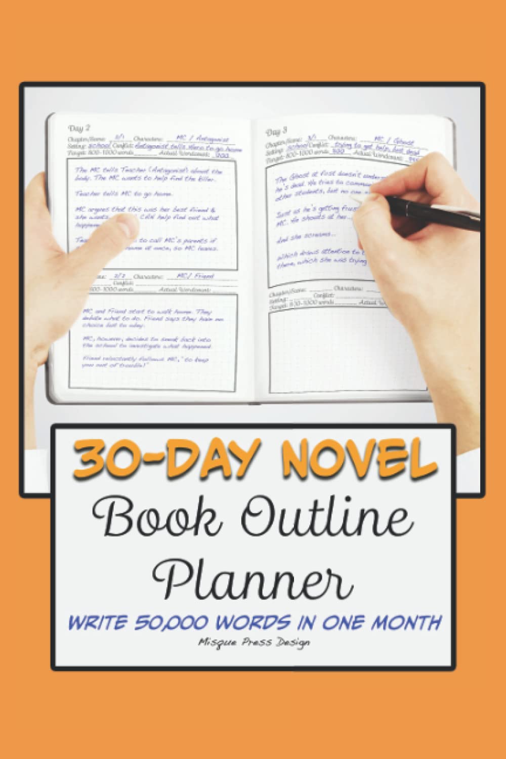 Writing Aides - 30 Day Novel Book Outline Planner