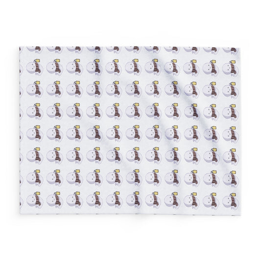 Ghost Pattern Fleece Blanket, Cozy Fall Home Decor, Halloween Gift, Autumn Snuggle Blanket, Seasonal Throw