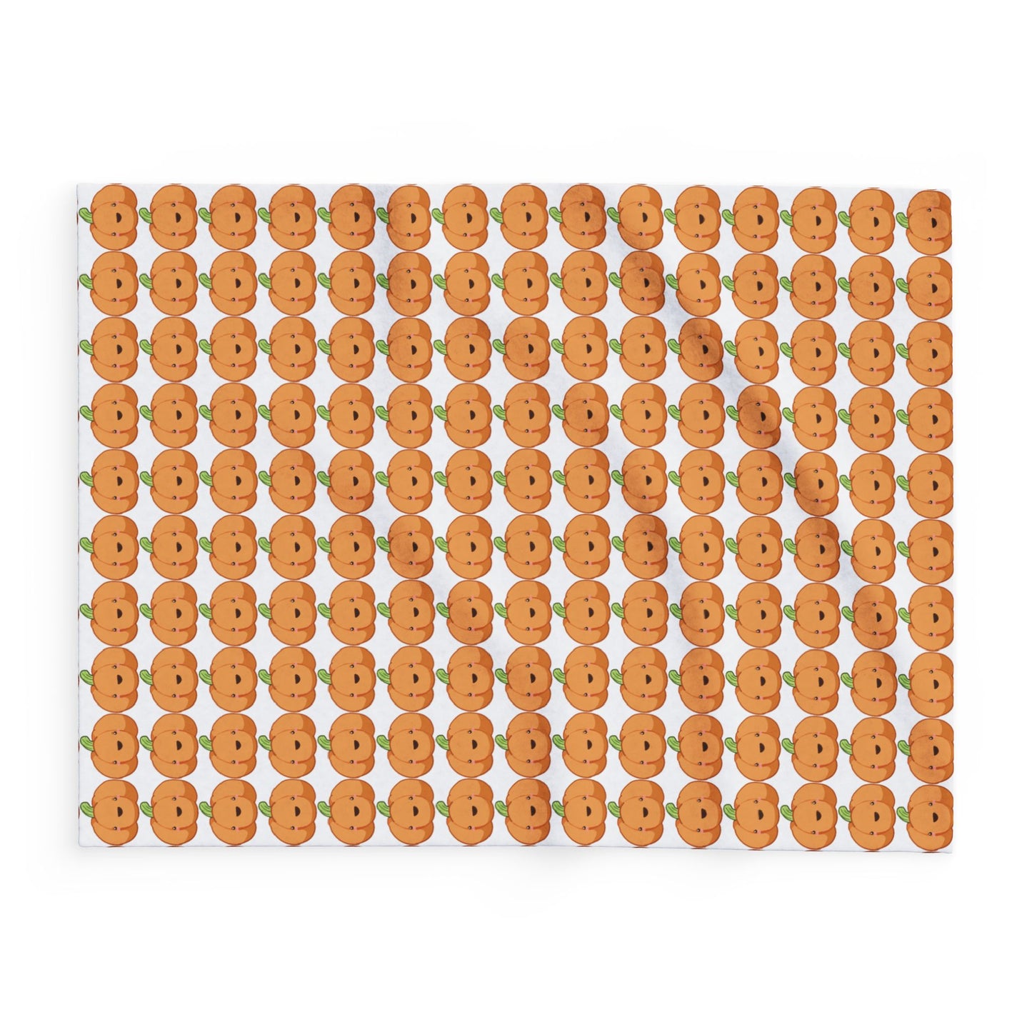 Pumpkin Pattern Fleece Blanket, Cozy Fall Home Decor, Halloween Gift, Autumn Snuggle Blanket, Seasonal Throw