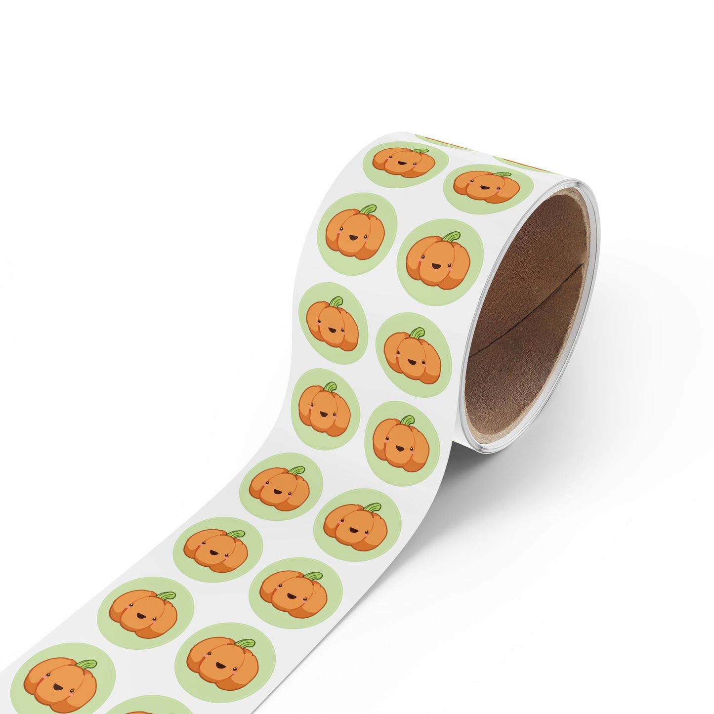 Cute Pumpkin Round Sticker Rolls, Fall Decor, Halloween Party Favors, Kids Crafts, Scrapbooking, Gift Wrapping